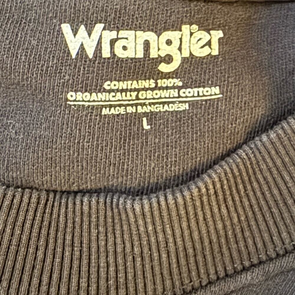 Wrangler Graphic Sweatshirt Dress Size L Black Oversized - Picture 6 of 6